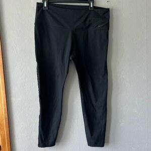Nike Black Cut Out 7/8 Leggings Size XXL